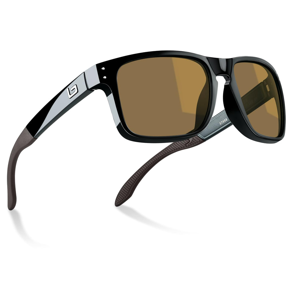 BNUS Corning Glass Lens Sunglasses for Men Women, Polarized Option UV400