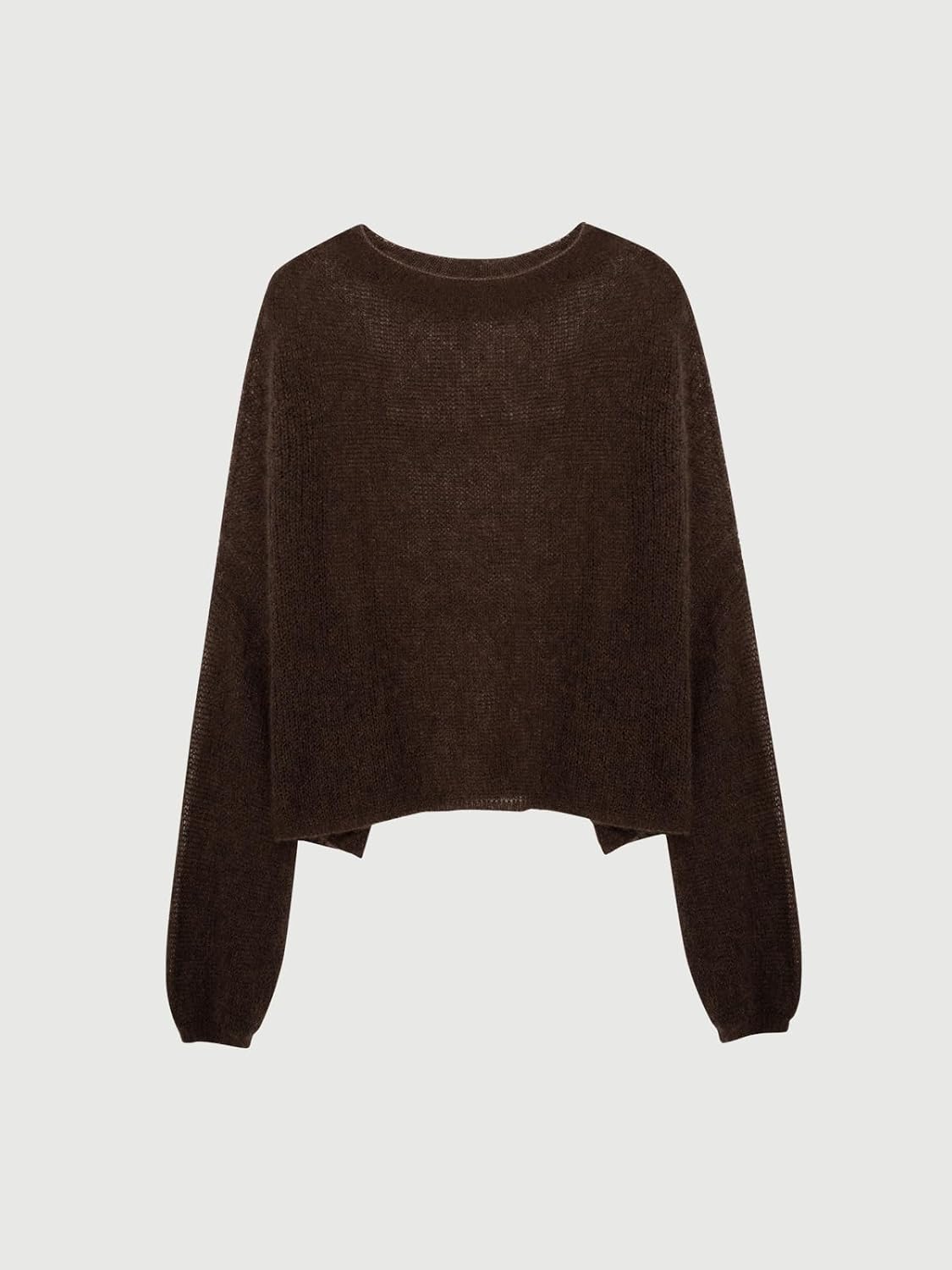 Silk Cashmere Blend Sweater for Women, Lightweight Crewneck Knit Pullover Jumper for Spring Layering