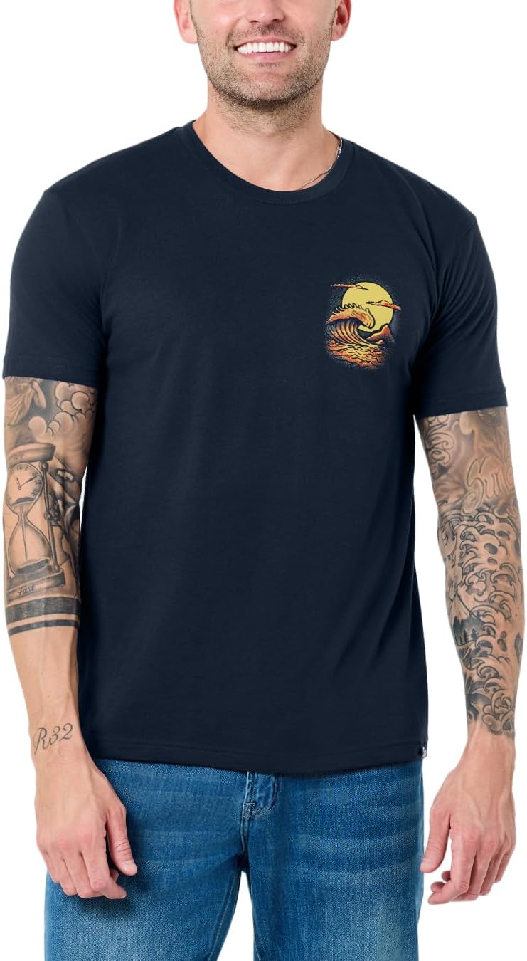 Mens Graphic T-Shirts Cool Nature Design Tees Short Sleeve S-4XL