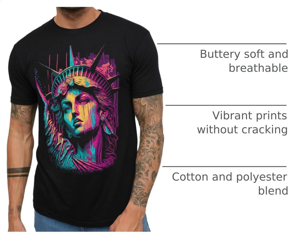 Mens Graphic T-Shirts Cool Nature Design Tees Short Sleeve S-4XL