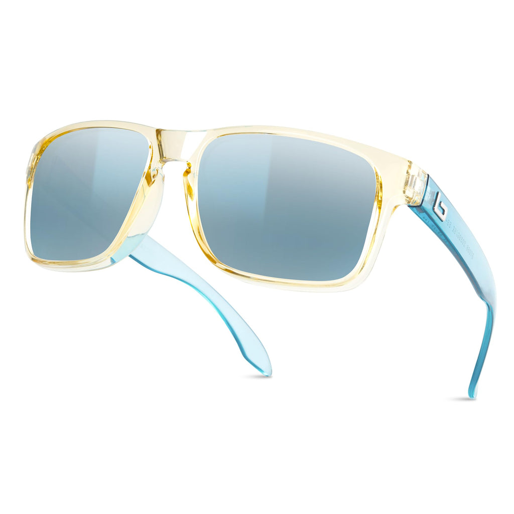 BNUS Corning Glass Lens Sunglasses for Men Women, Polarized Option UV400