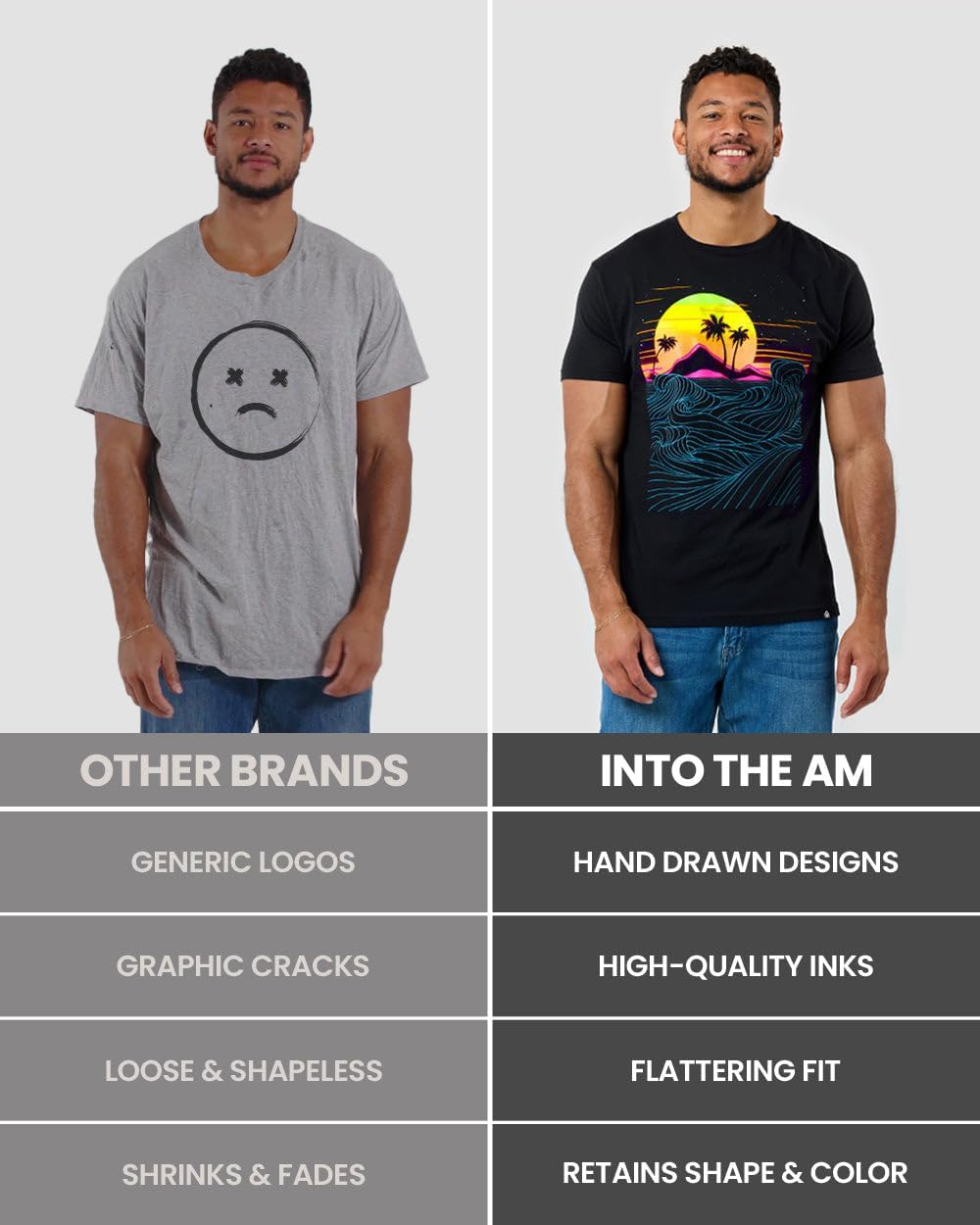 Mens Graphic T-Shirts Cool Nature Design Tees Short Sleeve S-4XL