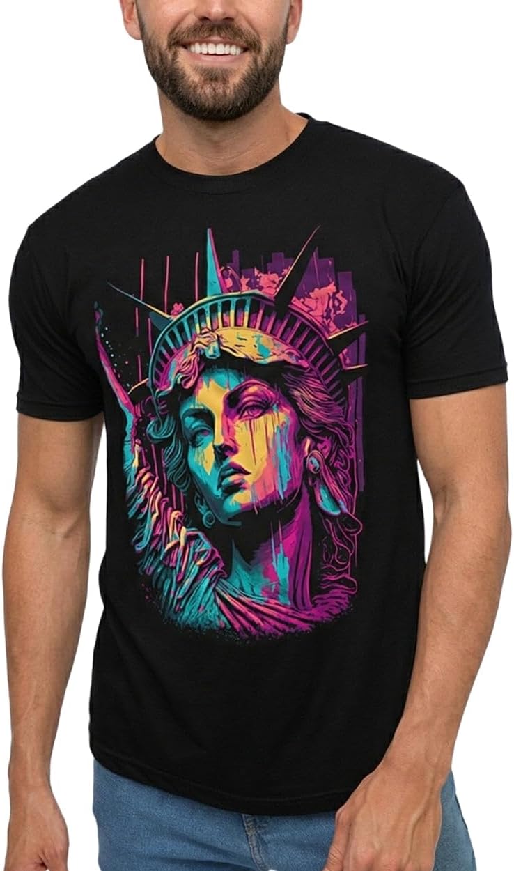 Mens Graphic T-Shirts Cool Nature Design Tees Short Sleeve S-4XL