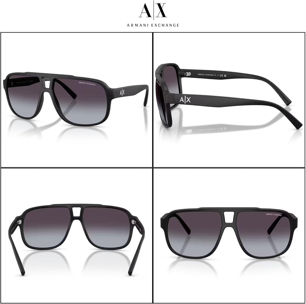 Armani Exchange AX4104S Rectangle Sunglasses for Men