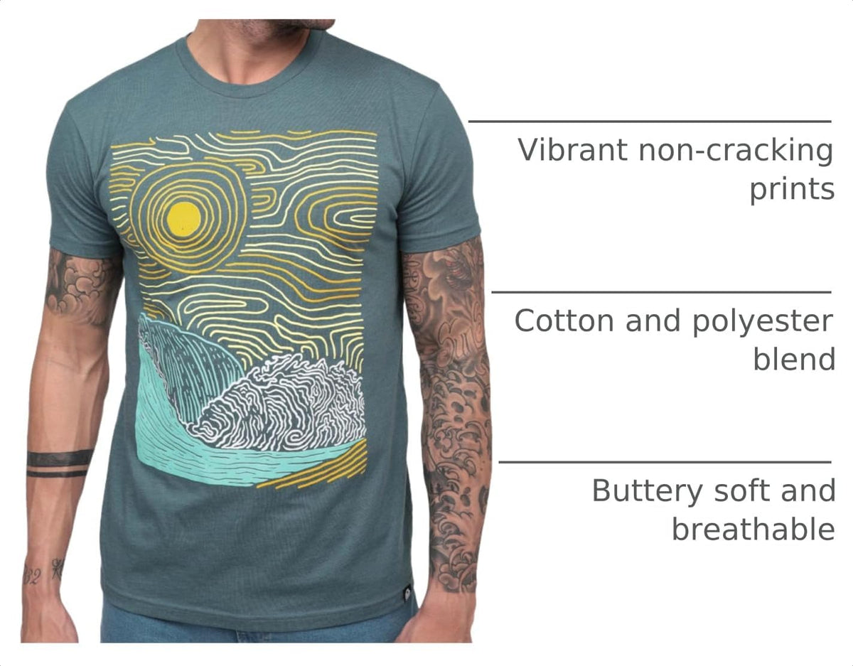 Mens Graphic T-Shirts Cool Nature Design Tees Short Sleeve S-4XL