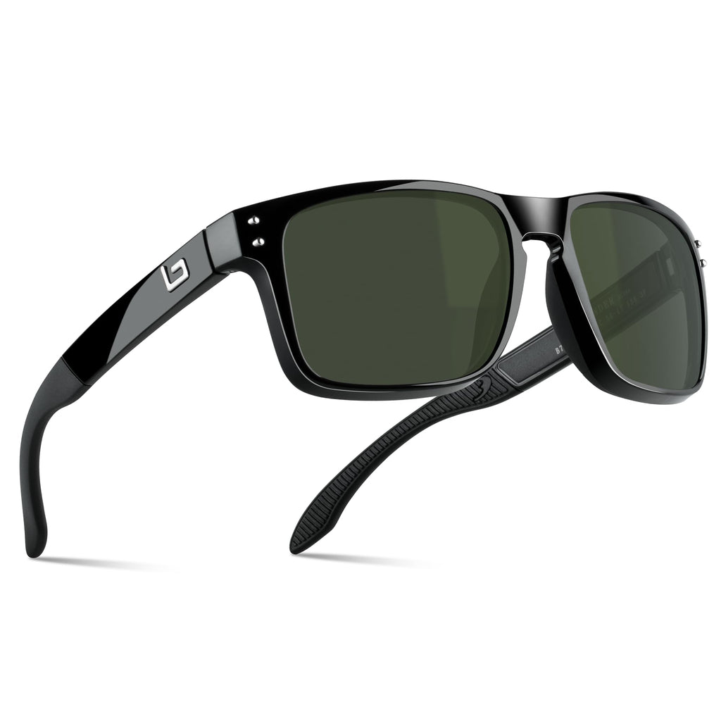 BNUS Corning Glass Lens Sunglasses for Men Women, Polarized Option UV400