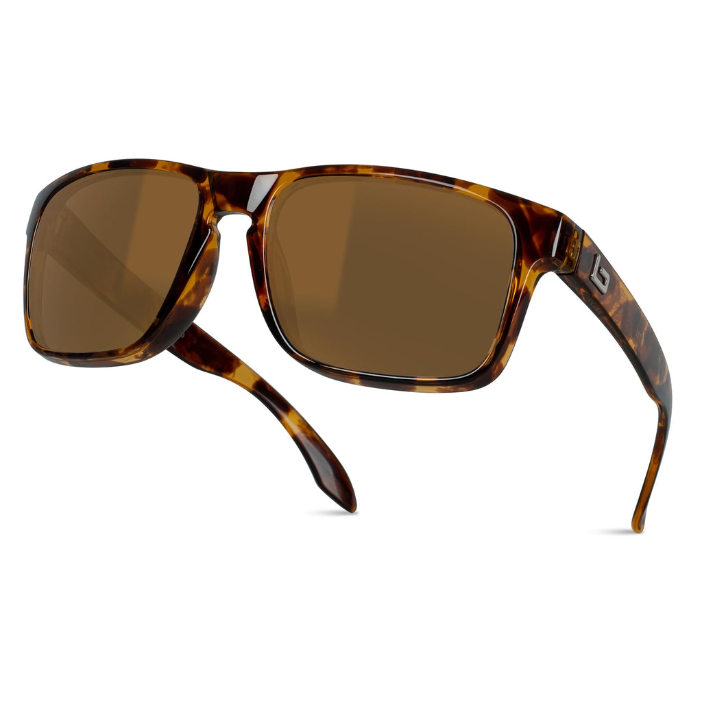 BNUS Corning Glass Lens Sunglasses for Men Women, Polarized Option UV400