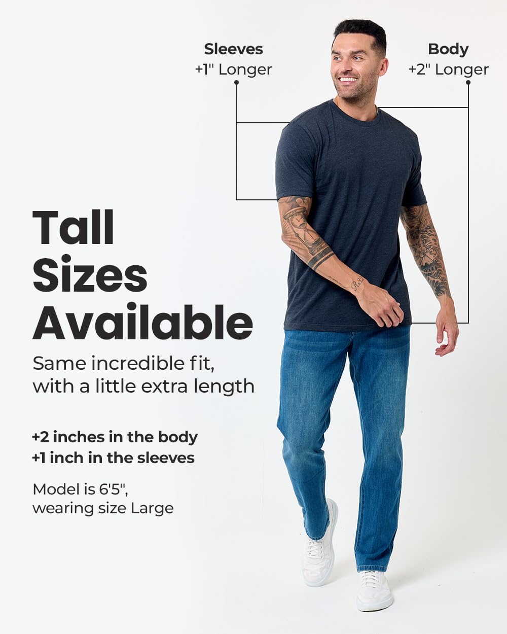 Mens T Shirts Soft Cotton Crew Neck Athletic Fit Casual Tees S-4XL