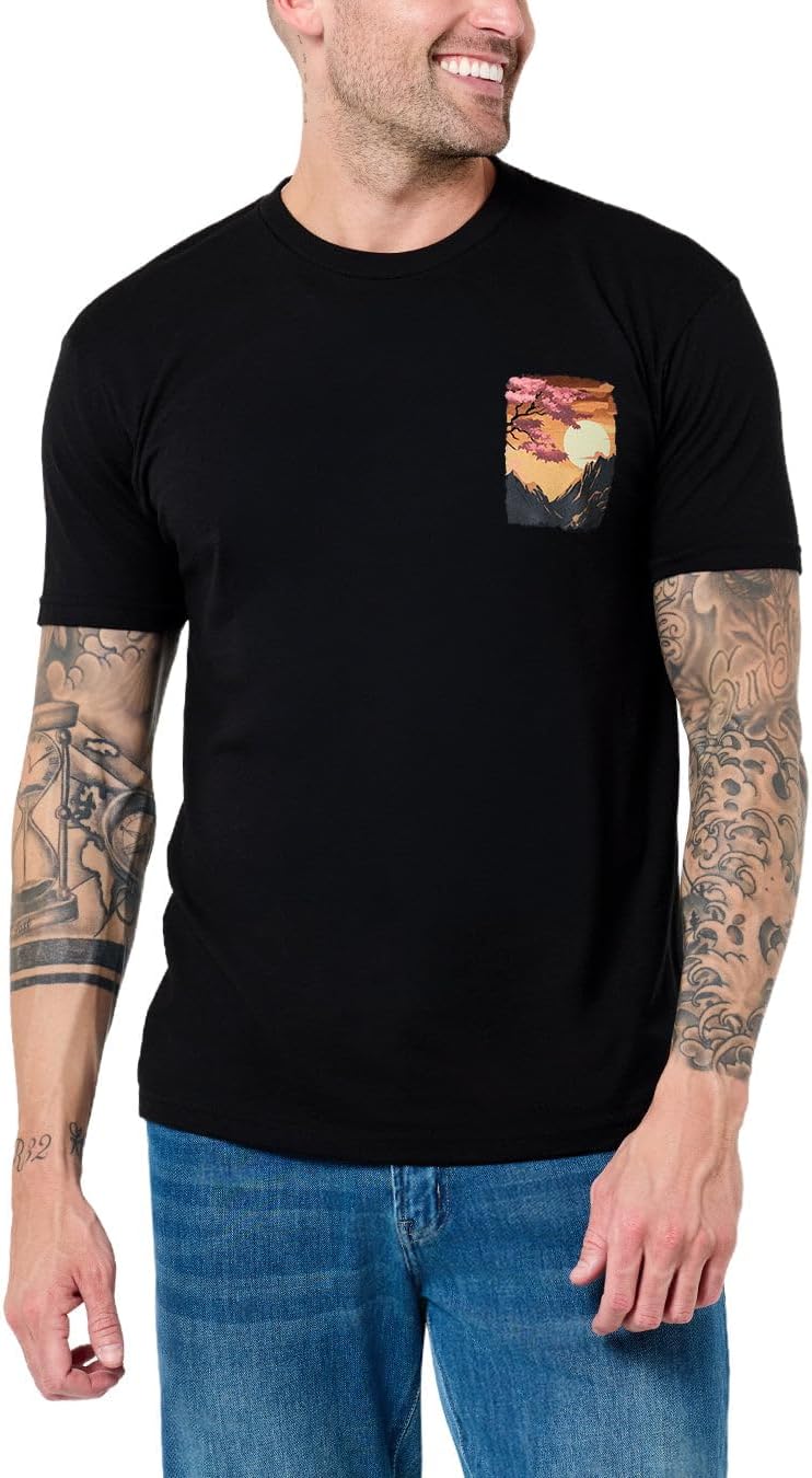 Mens Graphic T-Shirts Cool Nature Design Tees Short Sleeve S-4XL