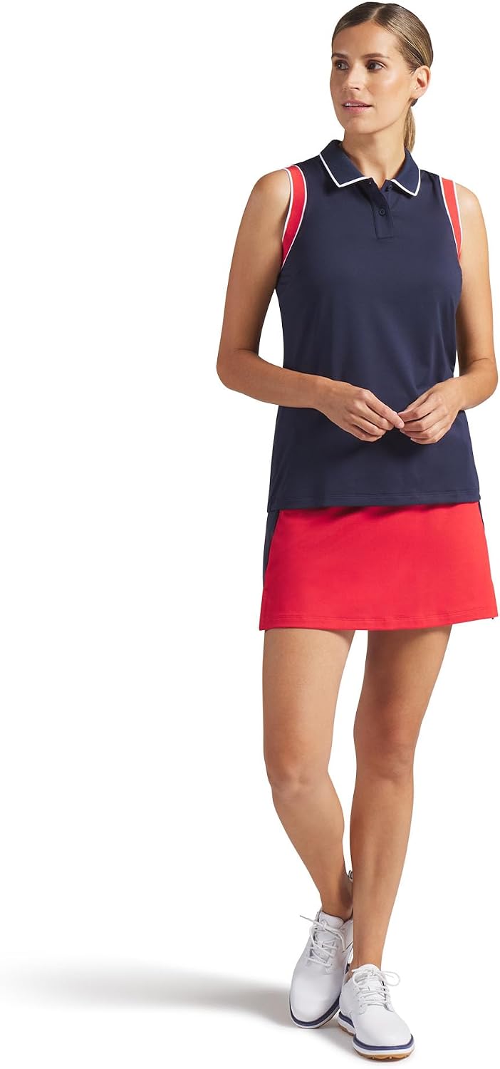 PUMA Women's X Volition Solid Sleeveless Golf Polo