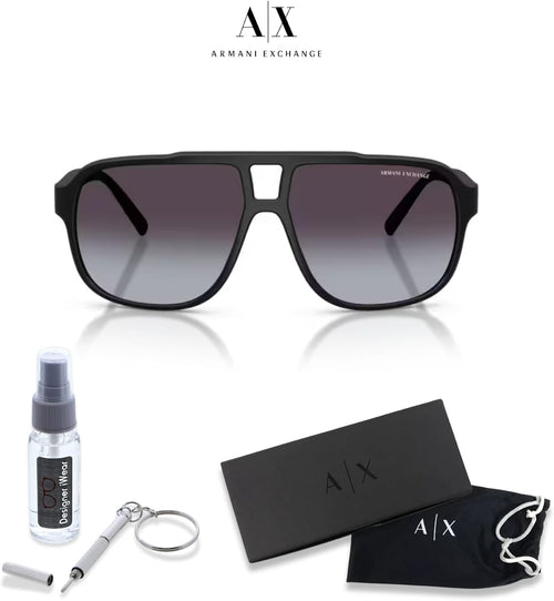 Armani Exchange AX4104S Rectangle Sunglasses for Men