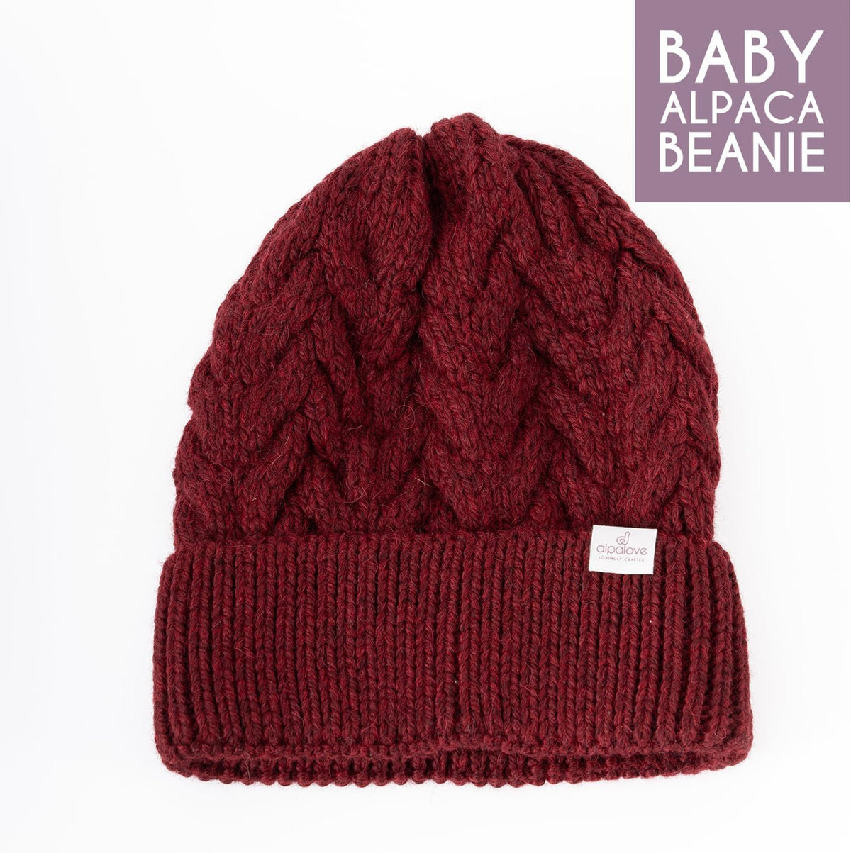 Beanie 100% Pure Baby Alpaca for Men and Women Winter Knitted hat