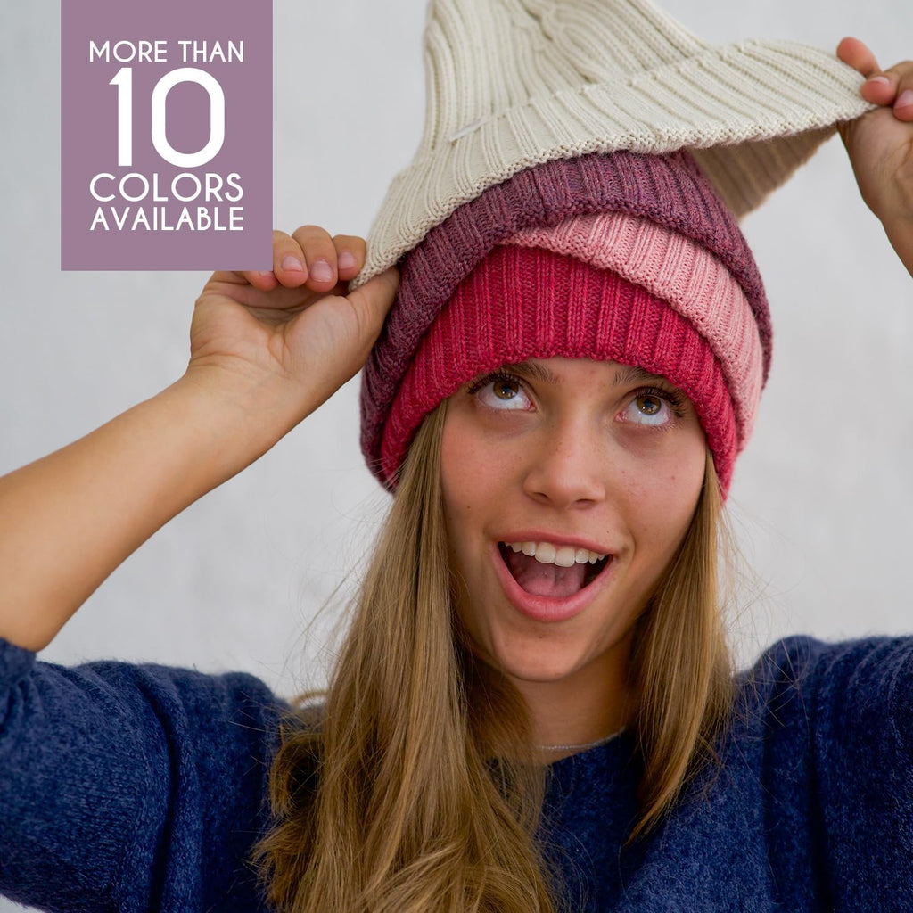 Beanie 100% Pure Baby Alpaca for Men and Women Winter Knitted hat
