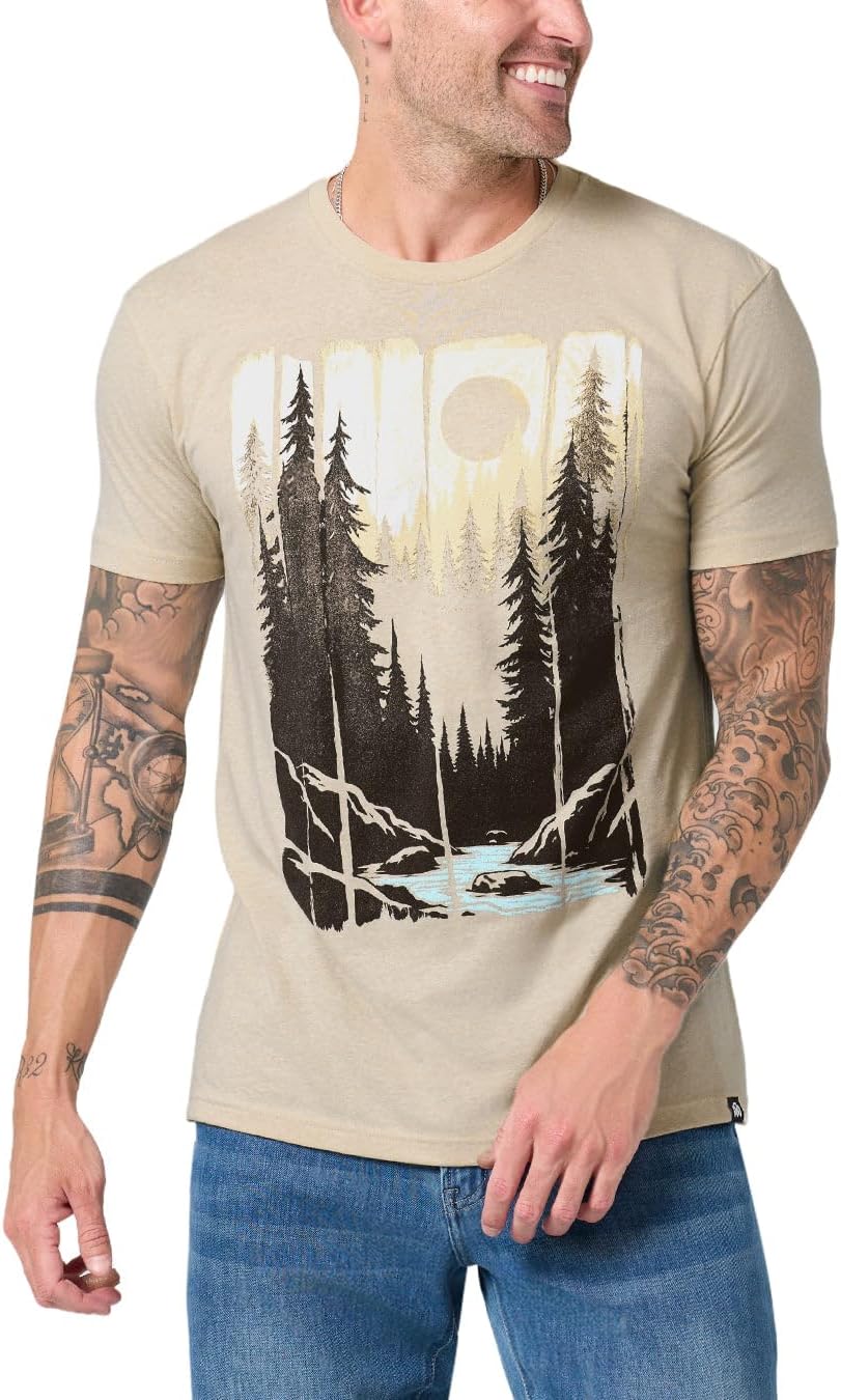 Mens Graphic T-Shirts Cool Nature Design Tees Short Sleeve S-4XL