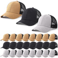 Suhine 24 Pcs Blank Trucker Hat Bulk,Unisex Baseball Cap