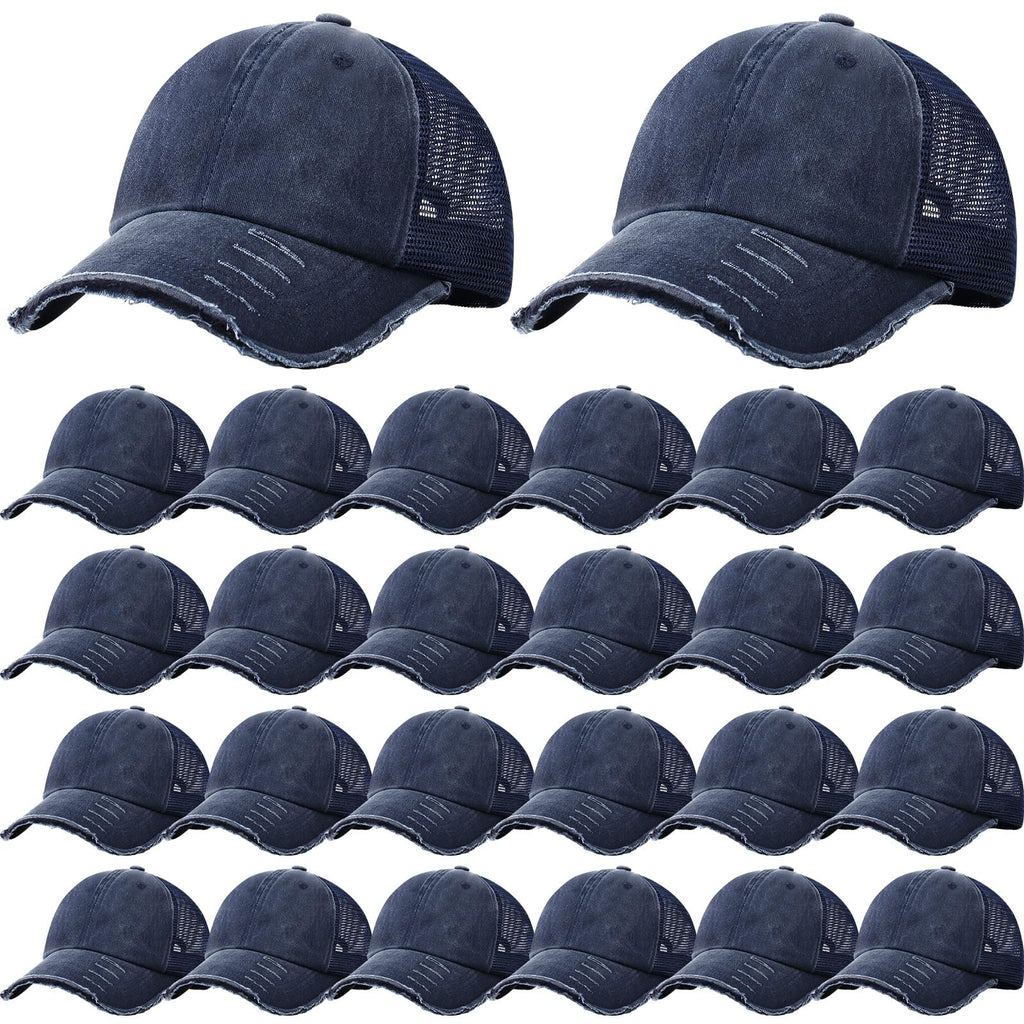 Suhine 24 Pcs Blank Trucker Hat Bulk,Unisex Baseball Cap