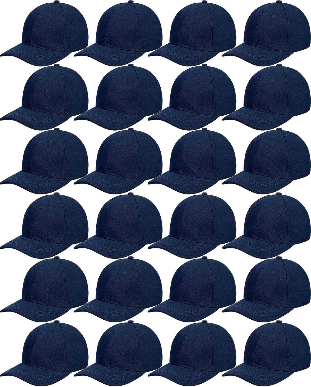 Foaincore 36 Pack Blank Baseball Cap Bulk Adjustable Back Strap Sublimation Hats Plain Unisex Trucker Hat for Men Women