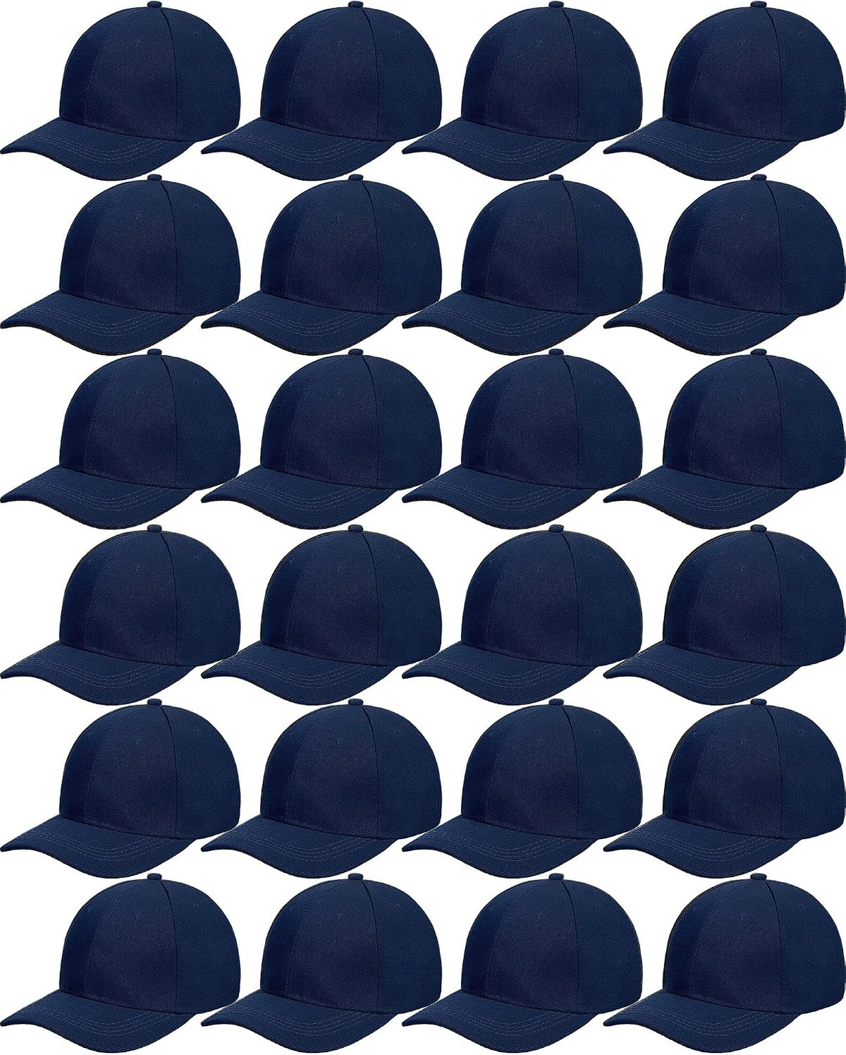 Foaincore 36 Pack Blank Baseball Cap Bulk Adjustable Back Strap Sublimation Hats Plain Unisex Trucker Hat for Men Women
