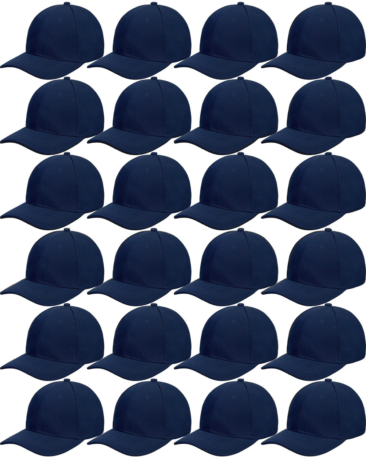 Foaincore 36 Pack Blank Baseball Cap Bulk Adjustable Back Strap Sublimation Hats Plain Unisex Trucker Hat for Men Women