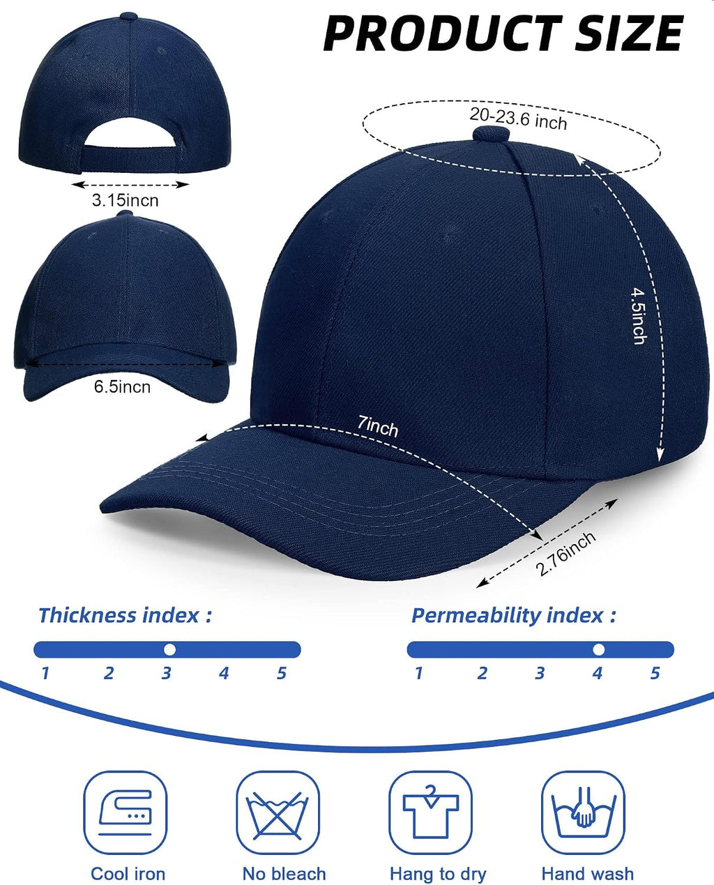 Foaincore 36 Pack Blank Baseball Cap Bulk Adjustable Back Strap Sublimation Hats Plain Unisex Trucker Hat for Men Women
