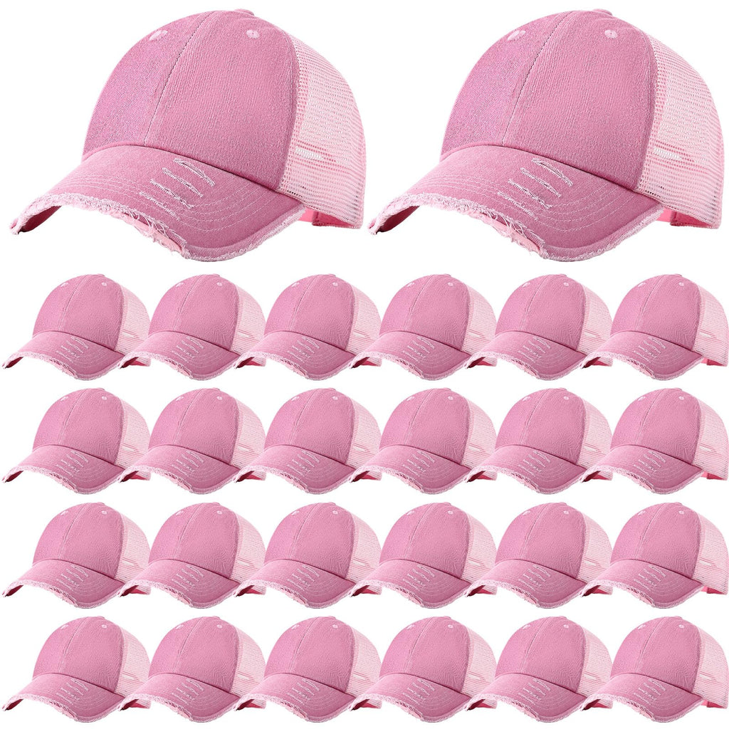 Suhine 24 Pcs Blank Trucker Hat Bulk,Unisex Baseball Cap