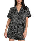Victoria's Secret Women's Satin Pajama Set, Short Sleeve Button Down Shirt & Shorts