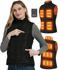 FERNIDA Women's Heated Vest with Battery Pack 8 Heating Zones Electric Vest